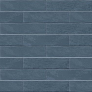 3x12 Contour Blue Subway Glossy