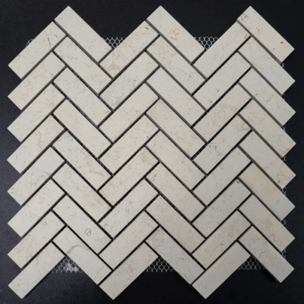 1x3 Nautica Sand Herringbone Matte