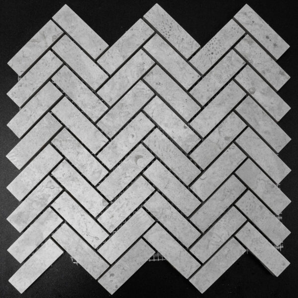 1x3 Nautica Oyster Herringbone Matte