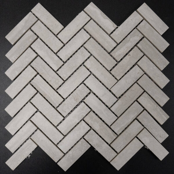 1x3 Sierra Bone Herringbone Matte