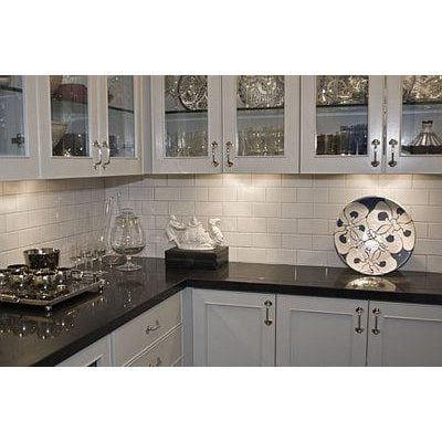 3x6 Polar White Beveled Glossy